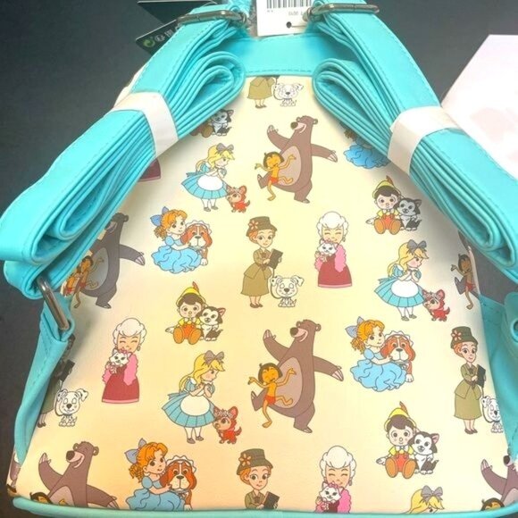 DISNEY Loungefly Disney Pets Chibi Animals Love Mini Backpack & Card Holder - Picture 6 of 15